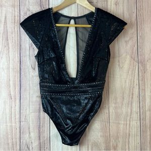 VS Very Sexy Shine Velvet‎ Plunge Women Size XS